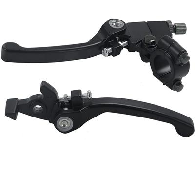 1 Pair Folding Aluminum Clutch Brake Lever For Off-road Atv Modification Accessories Compatible With