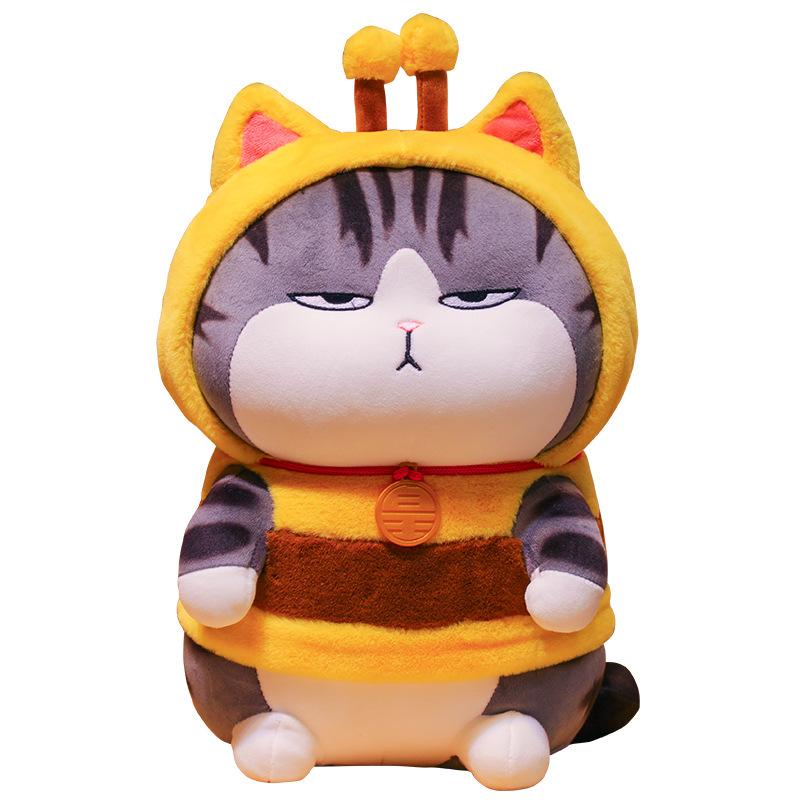 Your Majesty Thousand-Sleep Doll Bazaar Black Short Plush Toy Long Live Cat Cute Oversized Cuddle Pillow Girls Sleep Cotton
