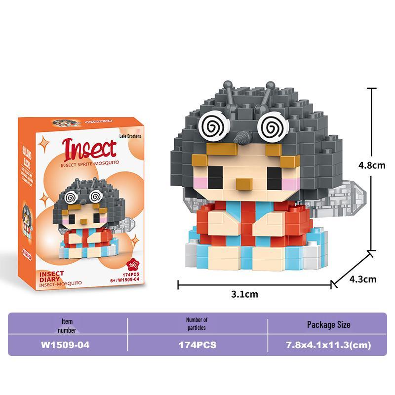 Lele Brothers Micro Building Blocks - Educational Small Animal Sets for Kids, Compatible with Lego, Boys' Toy Gifts