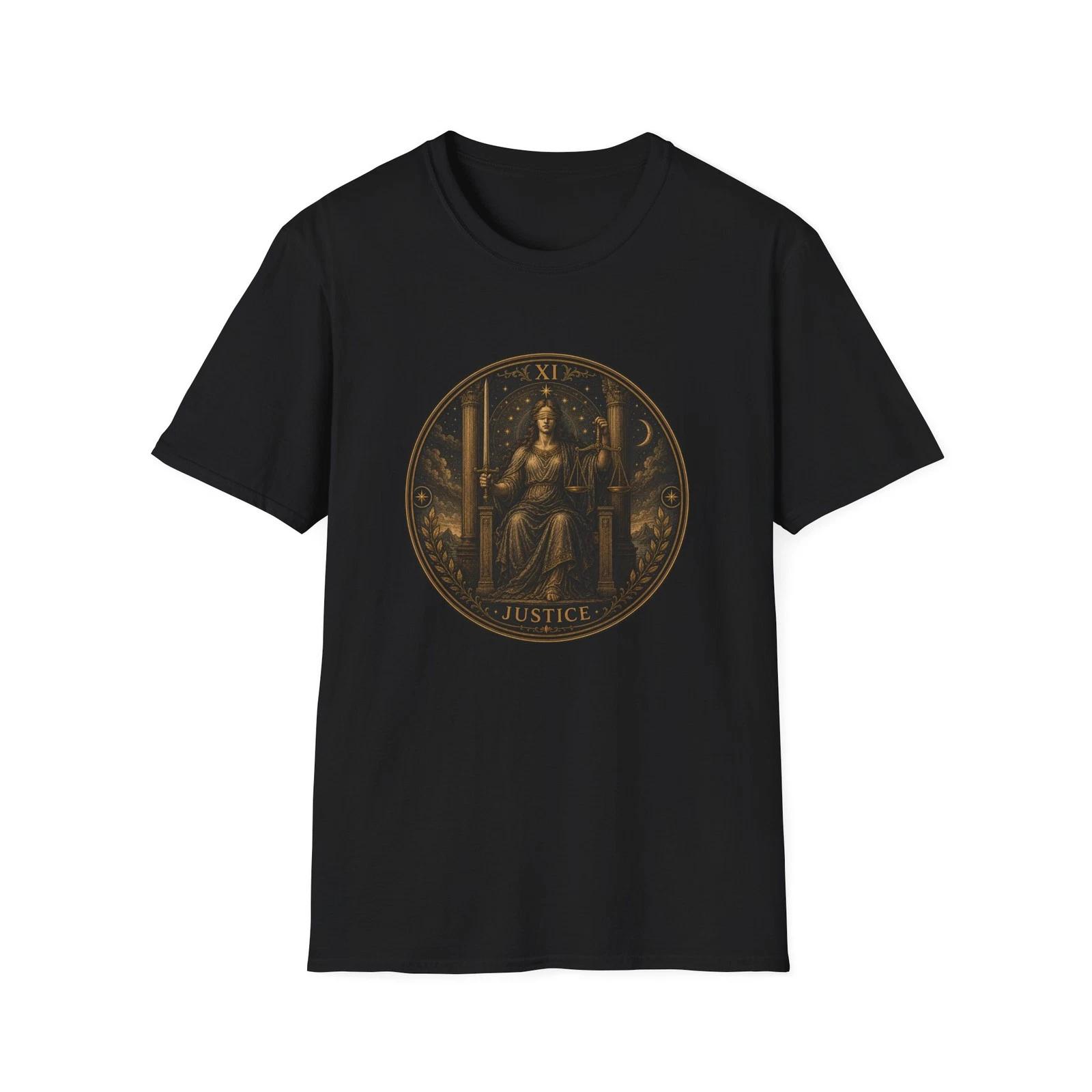 Justice Tarot Children s Children s Children s T  Children s T-shirt Mystical Occult Graphic Tee 140