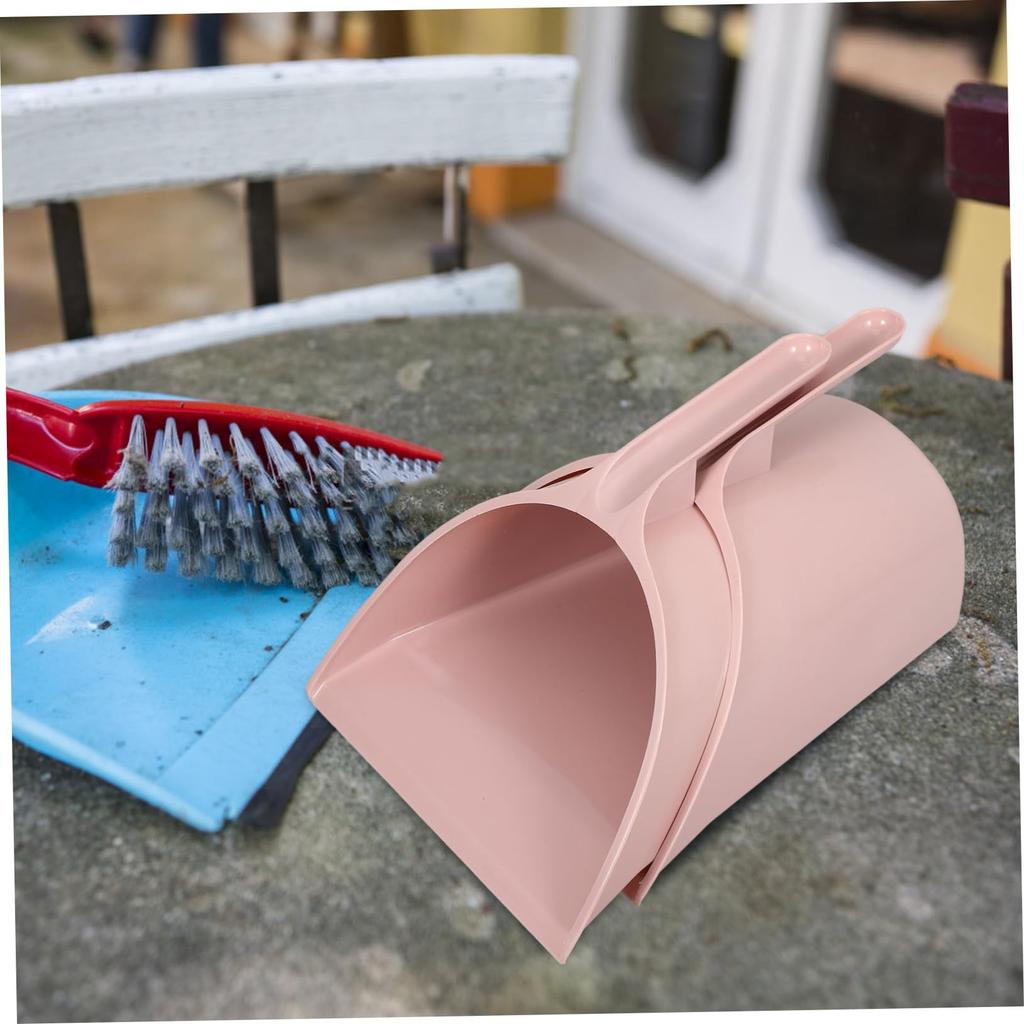 Cabilock Dustpan Tabletop Household Dustpan Plastic Handheld Trash Can Entrance Dustpan Set of 2 Upright Handheld Duster Pan Cleaning Mini Trash