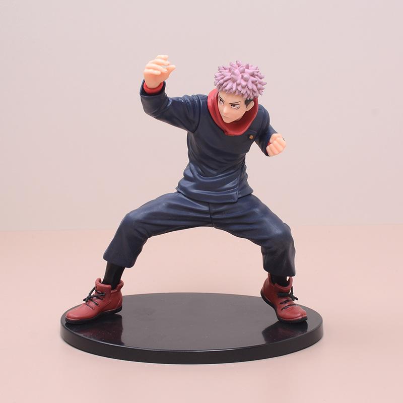 16CM Japan Anime Jujutsu Kaisen Figure Itadori Yuji Gojo Satoru Battle Form Model Toys for Children PVC Collectible Static Doll