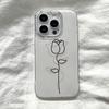 Painted Phone Case for iPhone 12 13 15 16 iPhone 16 12 13 14 15 Pro  14 15 16 Pro Max Coverage Shockproof Anti-Fingerprint Fresh Style Protective Case