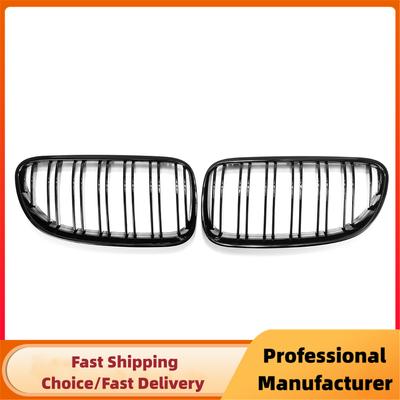 Para BMW E92 E93 Facelift 316i 320d 320i 323i 325d 325i 2010-2014 Parrilla Delantera de Riñón Racing 1 Par Negro Brillante Parrilla Deportiva para Coche