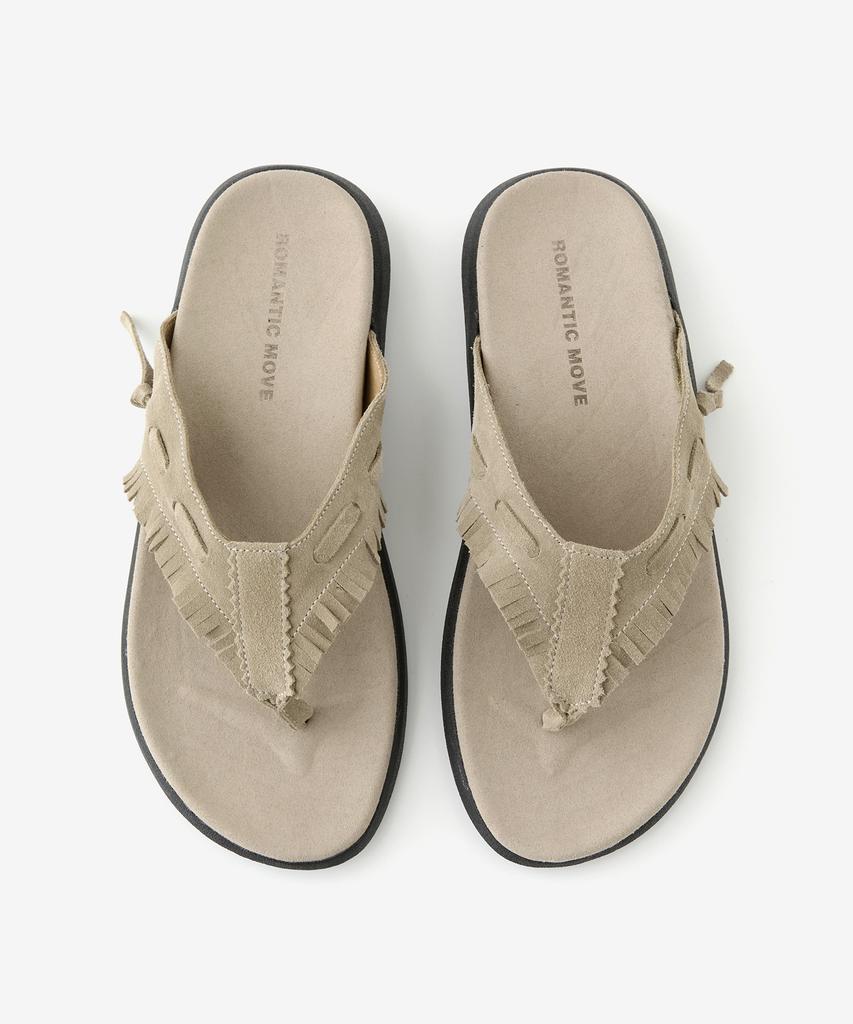 Romantic Move The Loose Flip-Flops R25M703 (Beige Suede)