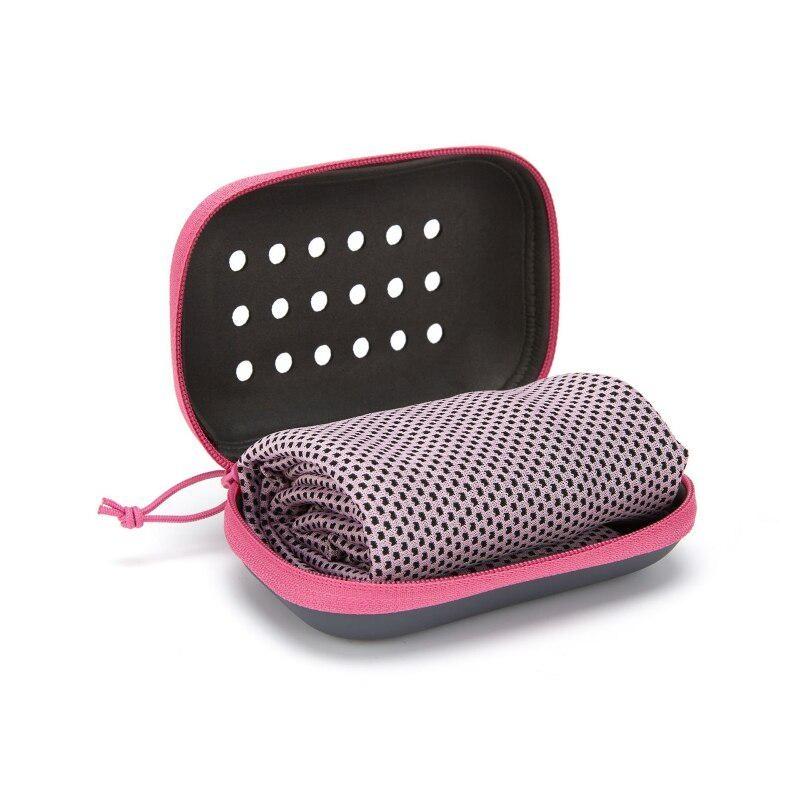 30*90 Quick Drying Cooling Towel Soft Breathable Chilly Sweat Absorption Cold Towel with Storage Box Sports Running Yoga Gym Club