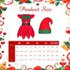 Yi-gog Weihnachtsmann Cosplay Kinder 5-teiliges Set, Enthält Elfen-Weihnachtskleid, Mütze, Gürtel und Weihnachtssocken, Perfekt für Fotoshootings, Veranstaltungen und Partys