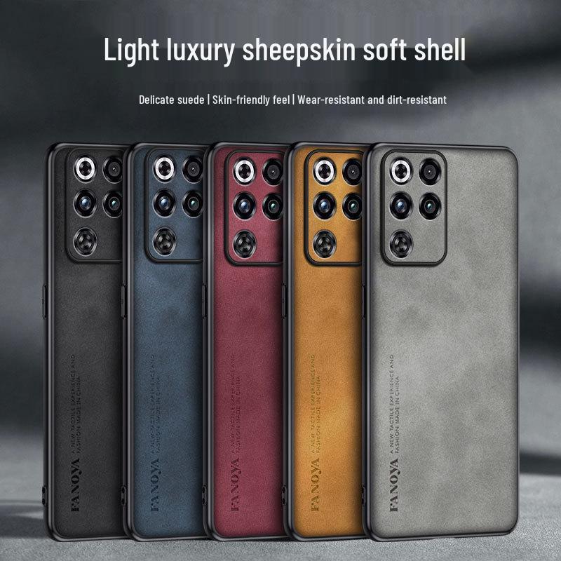 Compatible with Red Magic 11 Air & 10 Pro, Black Shark 5 Pro Luxury Leather/Suede Protective Phone Case.