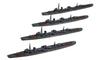 HMA Japanese Navy Destroyer Set of 4 Resin Molded Color 1/2000 Kagero-class Kits,