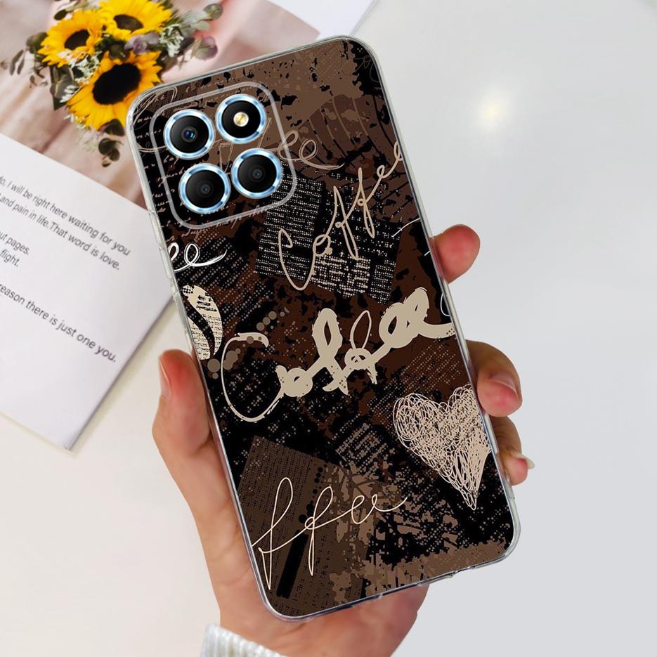 

For Honor X8 5G Case Honor X6 VNE-LX1 Stylish Butterfly Painetd Cover Soft Silicone Phone Case For Honor X6 X 6 HonorX8 5G Shell Honor X6
