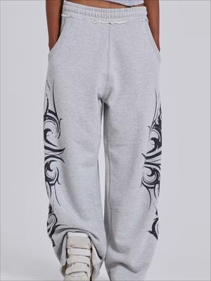 Unisex Vintage Y2K Nadměrné Široké Tepláky Dámské Tepláky Streetwear Volné Ležérní Do Posilovny Jóga Kalhoty s Vysokým Pasem