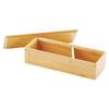 Manyo Japanese Smoked Bamboo Slim Bento Box Made in Japan Wooden Lunch Box 57-032A