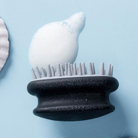 Spazzola Massaggiante per Cuoio Capelluto Shampoo con Manico Ergonomico Uomini Donne Portatile da Viaggio Crescita Capelli Esfoliante per Cuoio Capelluto Scrubber Spazzola Pulente