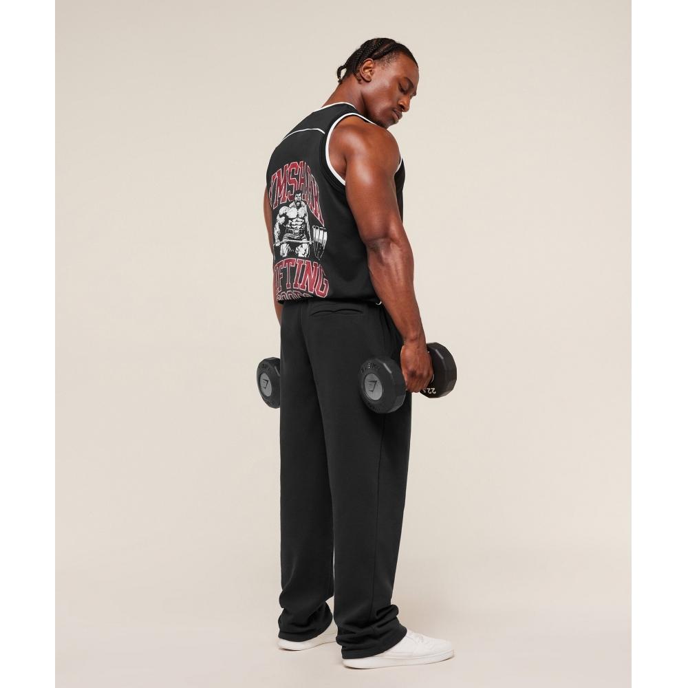 Gymshark Graphic Basketball Mesh Tank Black A3b7m Bb2j