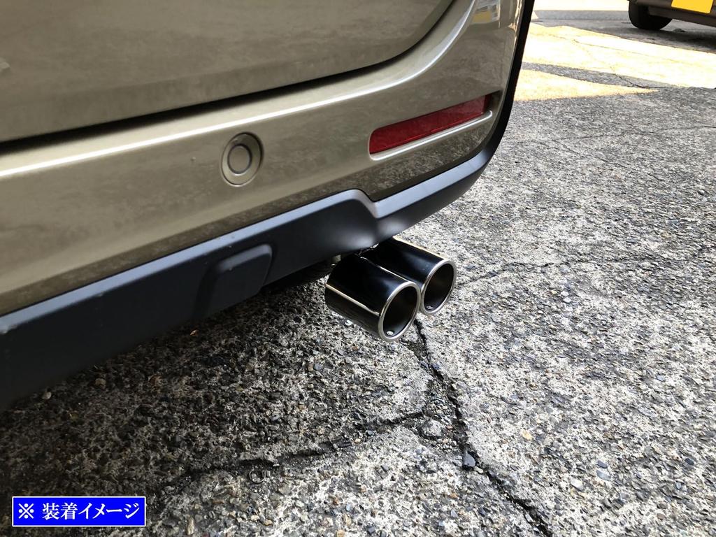 BRIGHTZ Stainless Steel Dual Exhaust Muffler for Joy Cutter, Silver, N-BOX JF5/JF6 (F5, F6, 5, 6) [MUF-CUT-006]