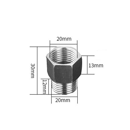 

1/2 3/4 1 Female Male Thread Straight Connector Reducing 201 Stainless Steel Garden Adapter Coupler Plumbing Fittings Adapter