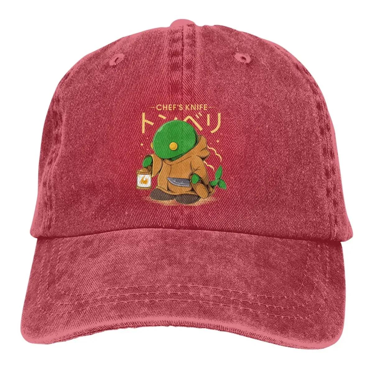 

Летняя кепка с солнцезащитным козырьком Tonberry Hip Hop Caps Final Fantasy Cid Game Cowboy Hat Peaked Trucker Dad Hats Adjustable оранжевый