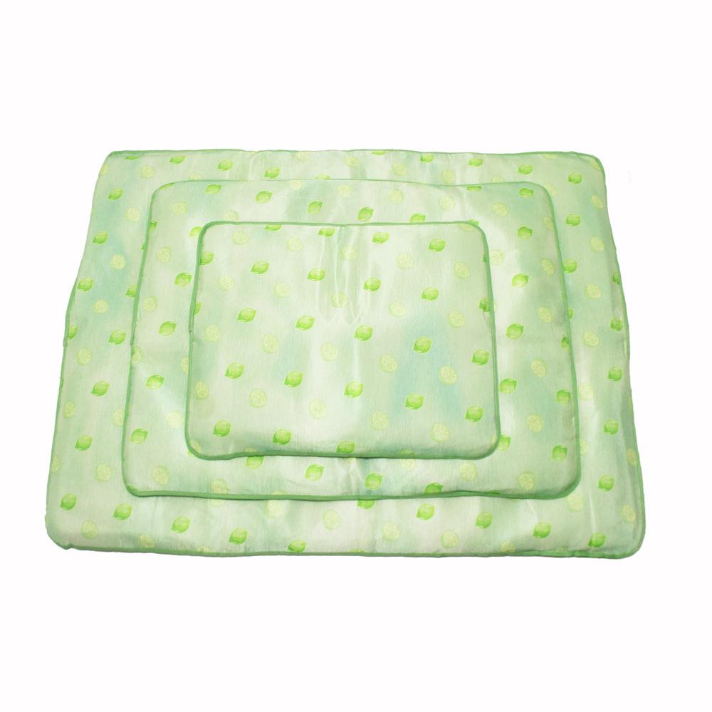 Ice silk mat pet cushion removable and washable summer teddy corgi golden retriever dog bed non-sticky hair