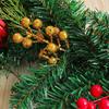 Christmas Garland with Pinecones Red Berries, Artificial Rattan for Xmas Tree Stairs, Door New Year Decoration