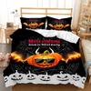3D Halloween Bedding Set Pumpkin Ghost Down Duvet and Pillowcase 2/3 Pieces AU/EU/DE/US/UK Full Size Quick Drying Home Decoration