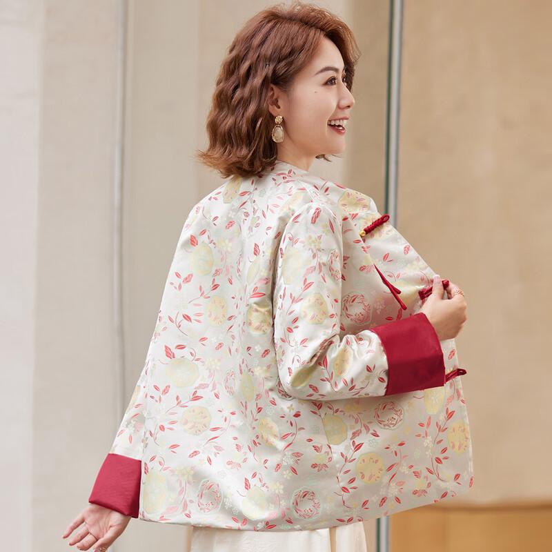 Pasit Women's Chinese Style Floral Print Jacket