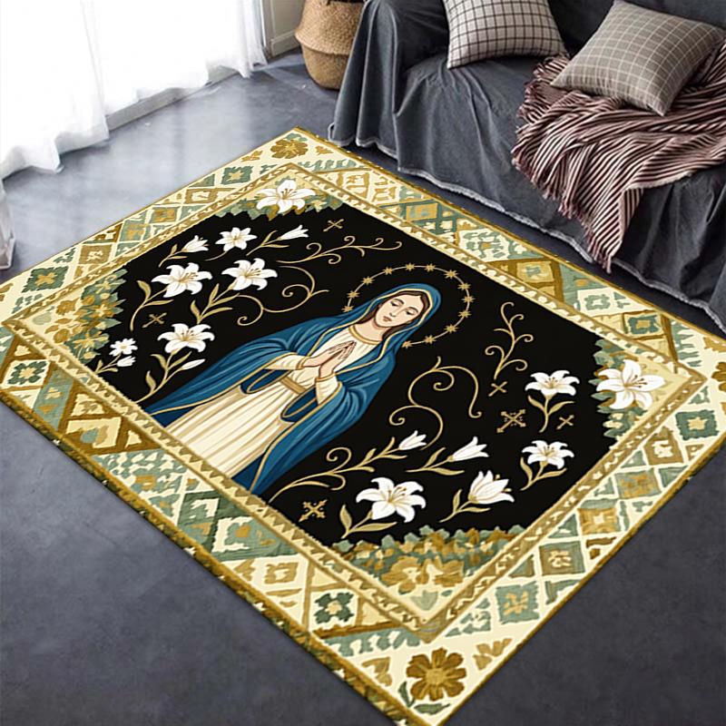 2025 New The Holy Mother Carpet Rug for Living Room Bedroom Home Sofa Decoration,Kids Play Non-slip Floor Mat11