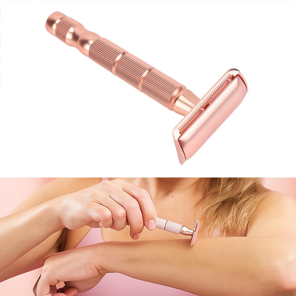 Manual Shaving Tool Reusable Metal Non Slip Handle   Shave Tool with 10 Pcs Refills