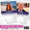 // Donald Trump - 2026 Wall Calendar - 210MM X 297MM (8.3 X 11.7 INCH)