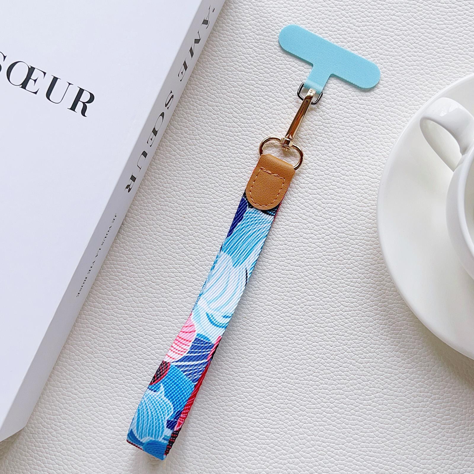 

Portable Patterned Leather Mobile Phone Universal Lanyard, Wrist Short Lanyard, Water Cup, key, Bag Anti-Loss Lanyard Polyester / Nylon