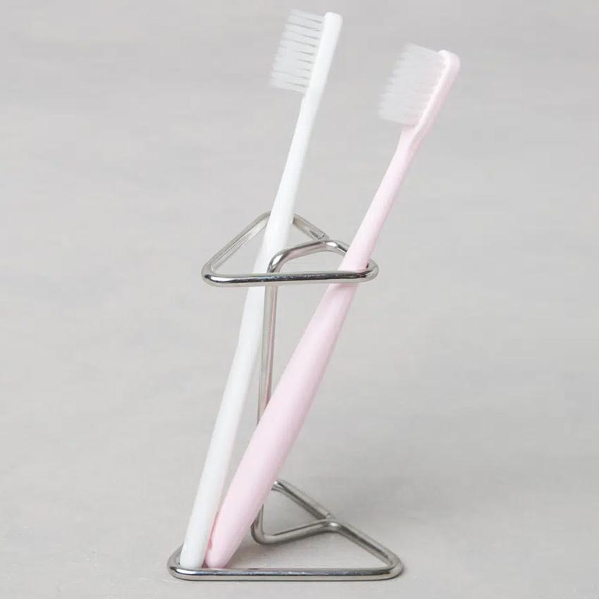 Stainless Steel Toothbrush Holder 5x10x7.5cm Silver