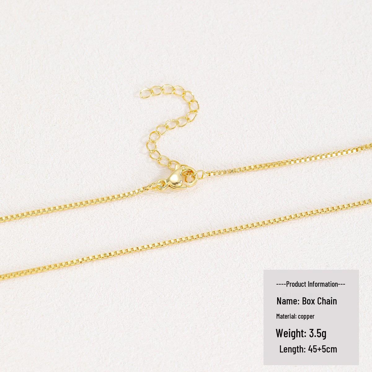 Copper-Plated Gold Heart Pendant Necklace with Micro-Inlaid Zircon, Three-Piece Jewelry Set