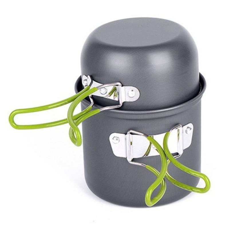 Outdoor Portable Camping Set Pot 101 Set Pot Picnic Cookware 1-2 Person Portable Set Pot