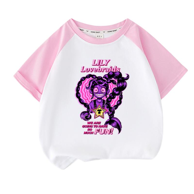 Kinderen Meisjes Lily Liefde Vlechten Geprint Raglanmouwen T-shirt