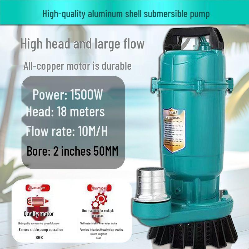 Hochleistungs-Tauchwasserpumpe für Haushalts- und Landwirtschaftliche Nutzung - Großer Durchmesser & Hoher Durchfluss