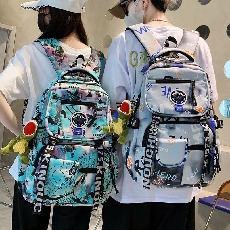 Graffiti School Bag Sports Bag College Student Men Women Backpack