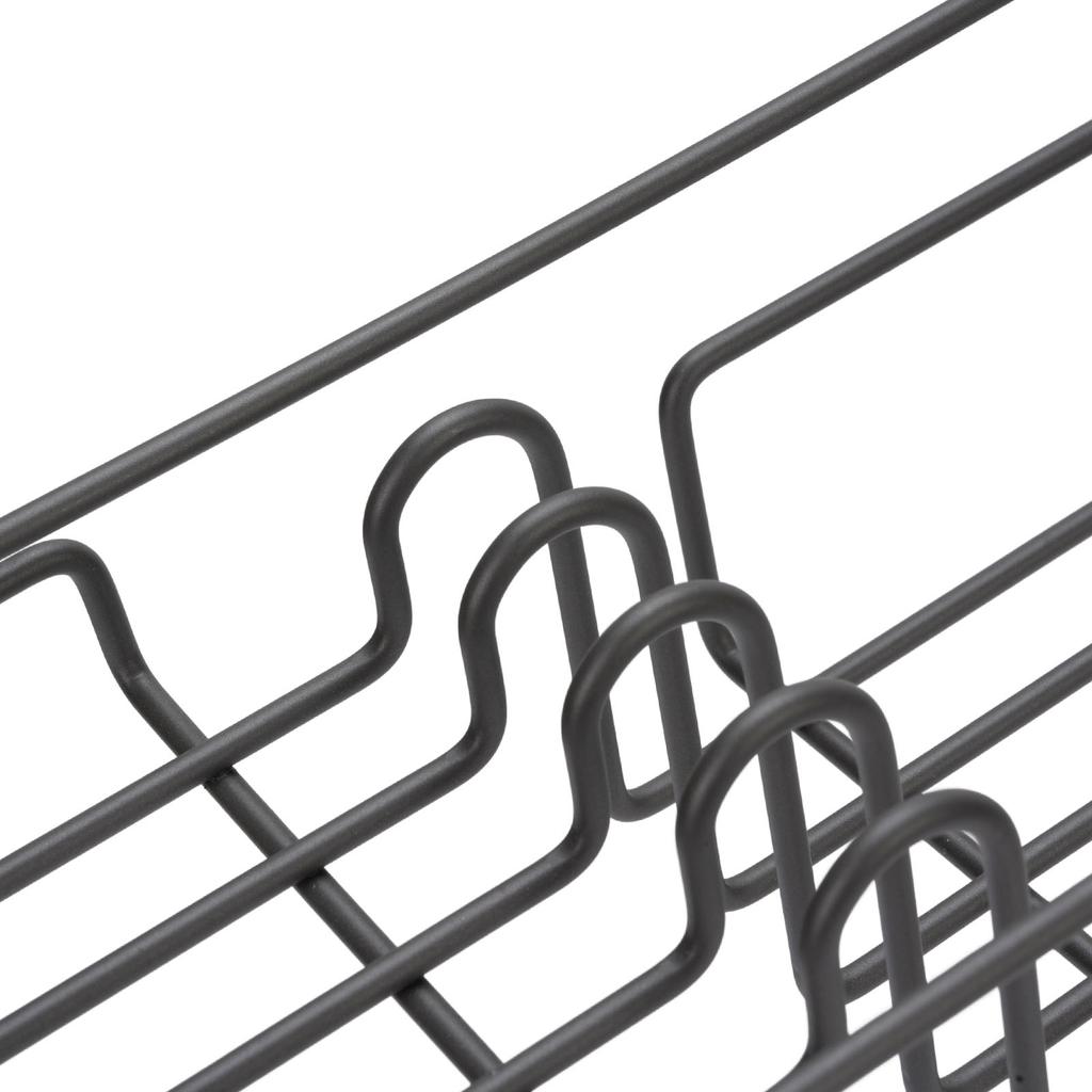 Adhesive Shower Shelves Iron Double Layers Wall Mounted Baskets Organizer Rack for Bathroom Gray