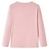 T-shirt enfants à manches longues rose clair 92/104/116/128/140