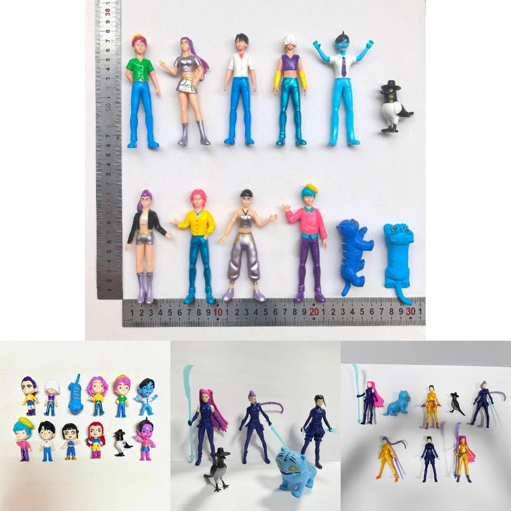 Kpop Demon Hunters Rumi Zoey Mira Karaktermodell Skrivebordsdekorasjonssett For Fans Og Samlere