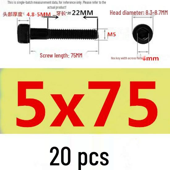 High-Strength Grade 12.9 Internal Hex Head Screws M1.4-M20