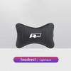 1Pcs Car Seat Headrest Auto Logo Neck Head Pillow Tools For VW R Line GTI Atlas Jetta Touareg Variant Golf Polo Taos PassatAL6