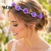 Fairy Style Hairband for Hanfu Flower Headband, Crown, Headpiece, Boho Floral Wreath Headband Hair Accessories Women Wedding Birthday Festival