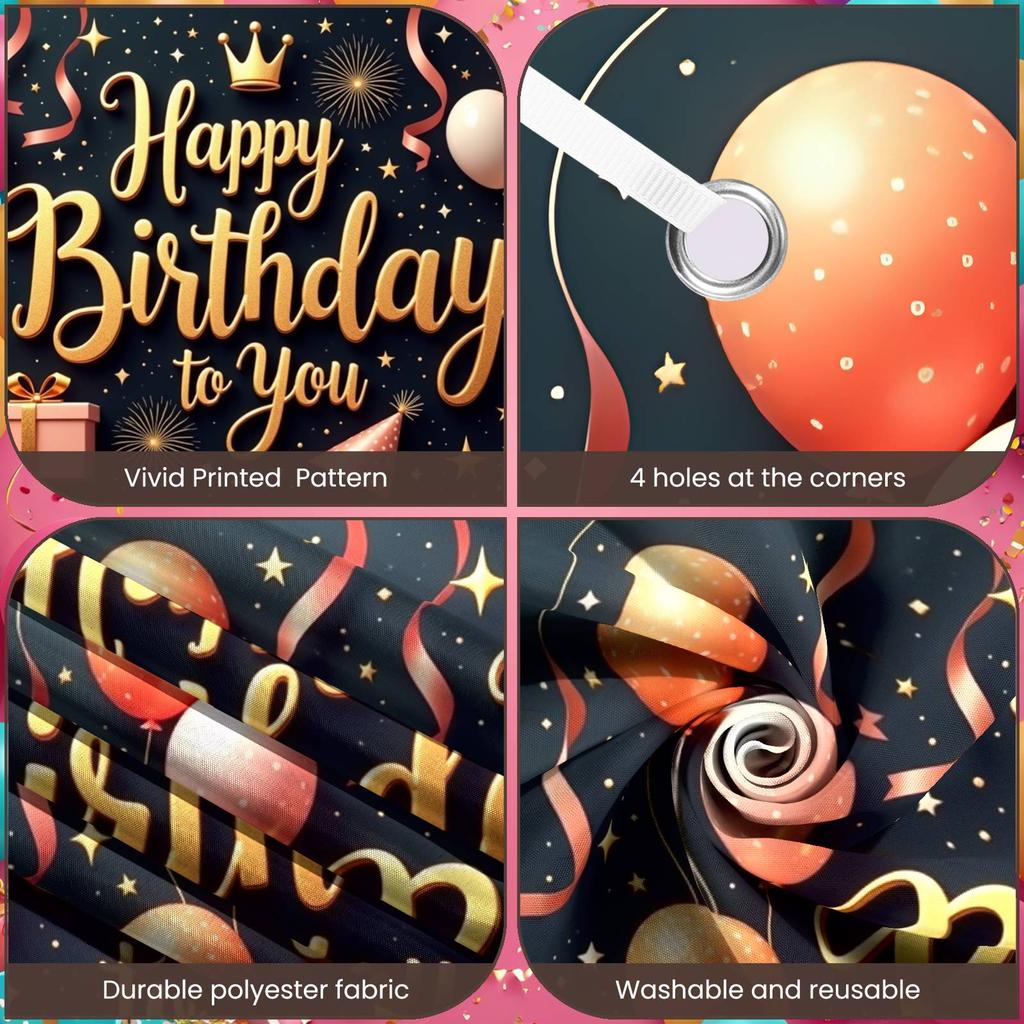 Celebration Background Joyful Design Joyful Banner Cheerful Display Star Patterns Birthday Party Display For Home Party Friends