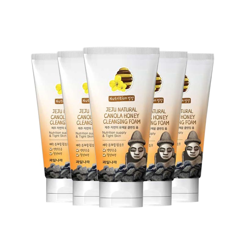 Jeju Natural Rapeseed Honey Cleansing Foam x 5