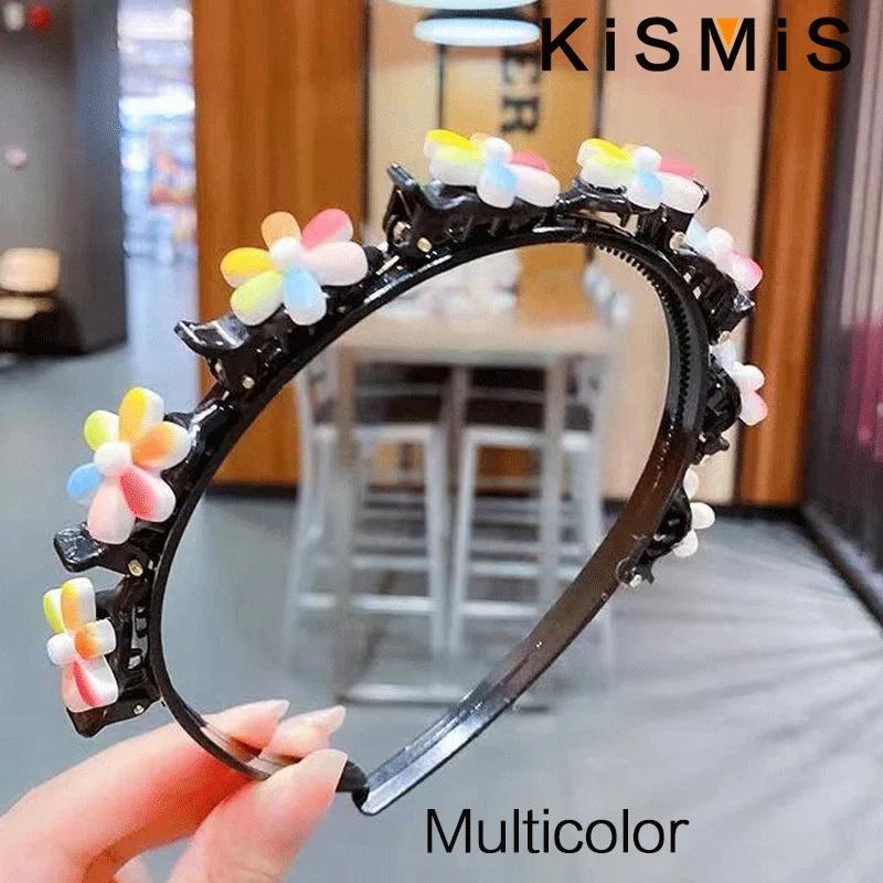 

1 шт. Детский обруч для волос, удобные аксессуары для волос для девочек, милая заколка, головной убор, нескользящие повязки на голову, детские заколки для волос Plastic