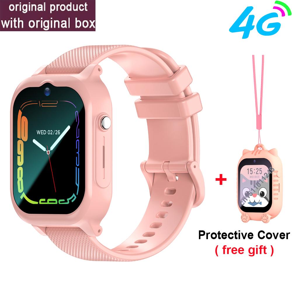 

New Kids Smart Watch 4G GPS WIFI Video Call SOS Child Smartwatch Camera Voice Monitor Tracker Location Phone Watch Europeab version розовый