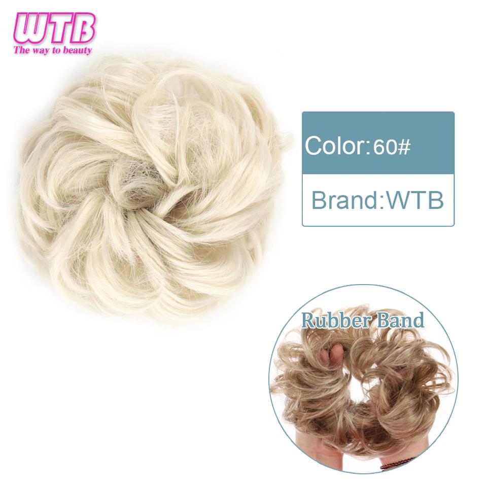 Synthetic Curly Straight Hair Messy Buns Female Hair Rings Fluffy Hair Pans Invisible Natural Seamless Donut Chignon Accessories