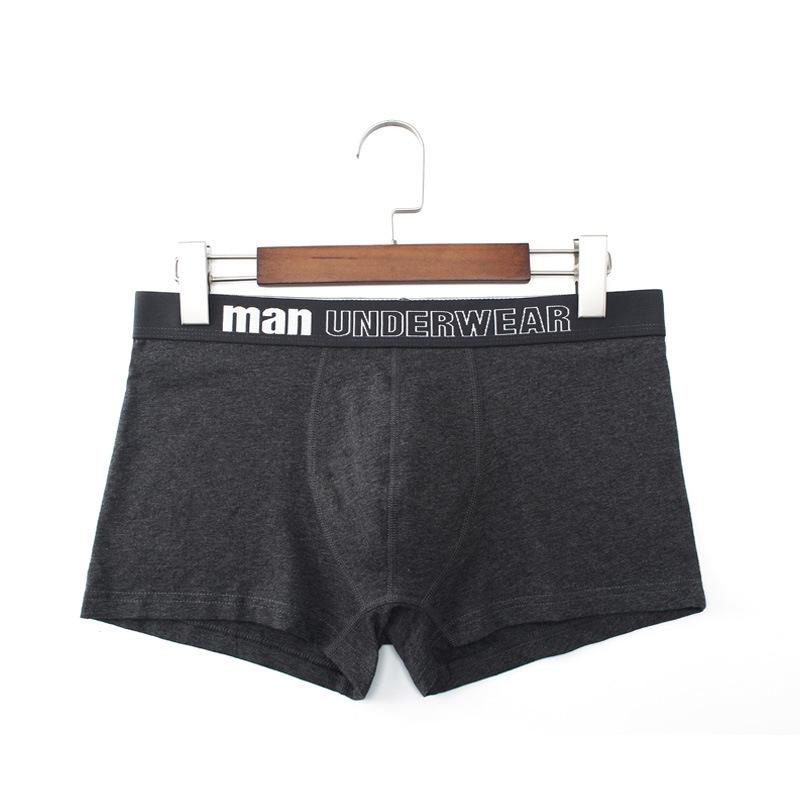 Men's European & American Pure Cotton U-Convex Mid-Waist Boxer Briefs - Comfortable, Loose, Breathable, Plus Size Square Leg Underwear