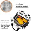 Cute Penguin Musician Pattern Lunch Box Bento Box Insulated Lunch Boxes Reusable Waterproof Lunch Bag for Office Picnic Hiking