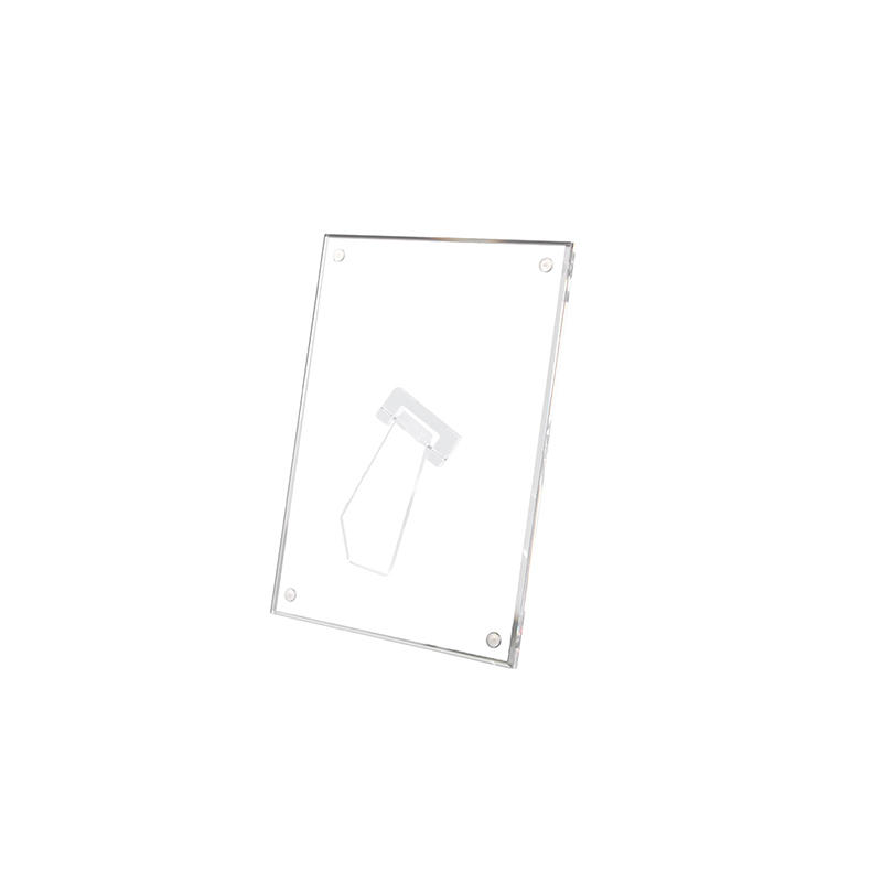 Clear Acrylic Photo Frame Sizes 6 7 8inch Magnetic Closure Sturdy Desktop Display Stand Quick and Easy Picture Swapping