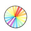 Flower Triple Wheel Colorful Rainbow Pinwheel Wind Spinners Windmill Toys Garden Windmill